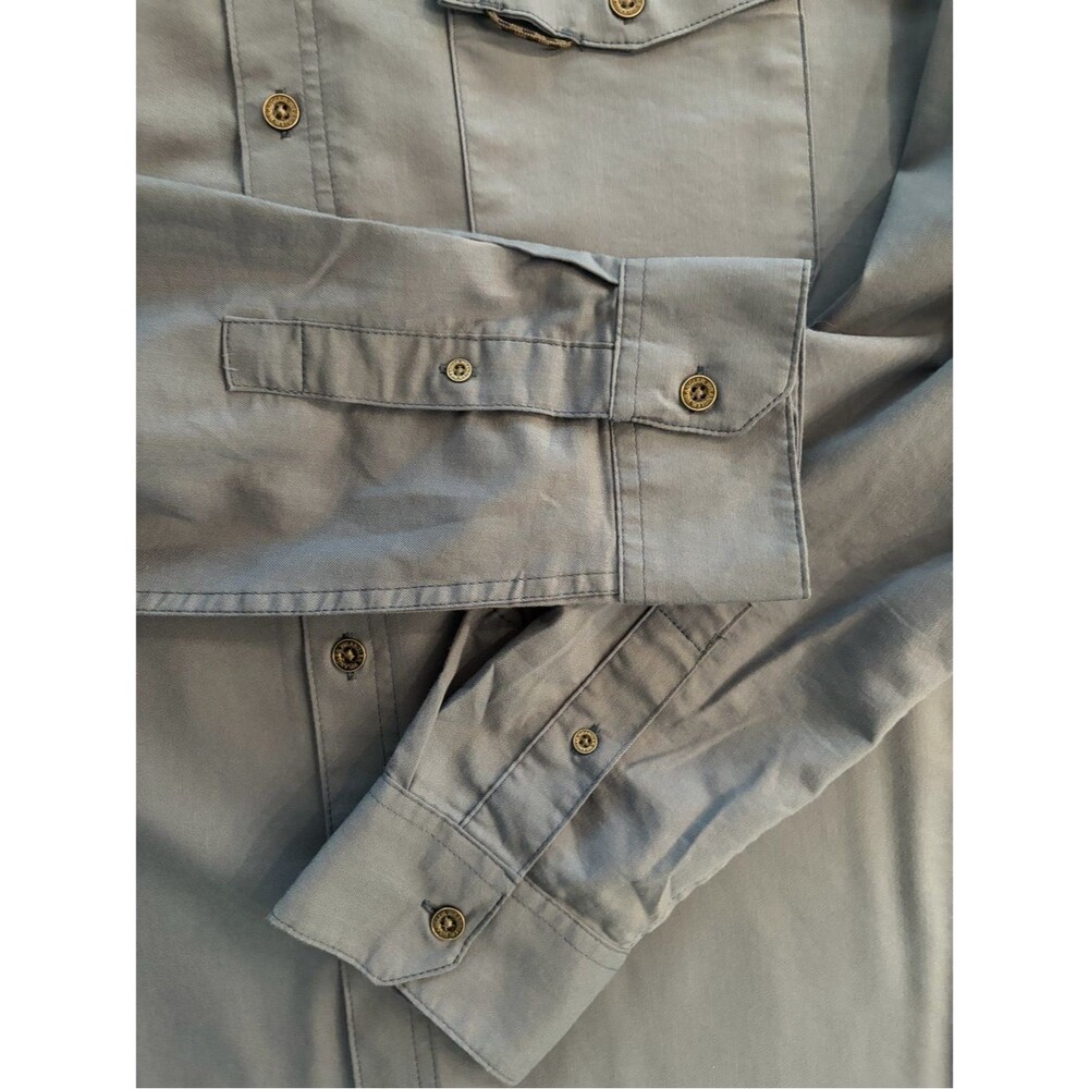 Wrangler XL Outdoor Long Sleeve Button Down Utility Shirt‎ UPF 30+ Regular Fit - Picture 8 of 16